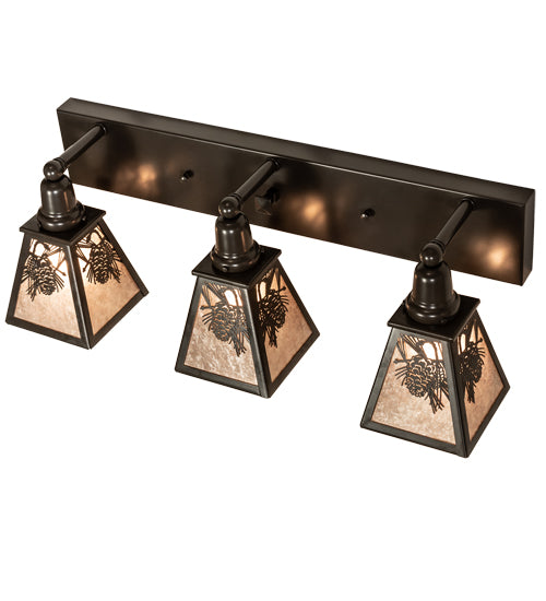 Meyda Tiffany Winter Pine 233629 Bath Vanity Light 28 in. wide - Timeless Bronze