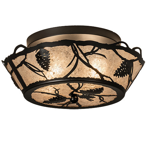 Meyda Tiffany Whispering Pines 233807 Ceiling Light - Wrought Iron