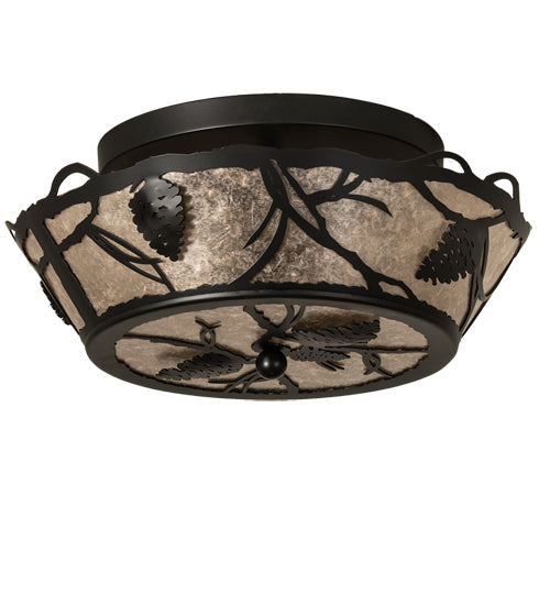 Meyda Tiffany Whispering Pines 233807 Ceiling Light - Wrought Iron