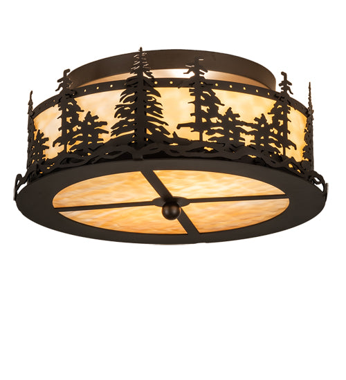 Meyda Tiffany Tall Pines 233881 Ceiling Light - Oil Rubbed Bronze