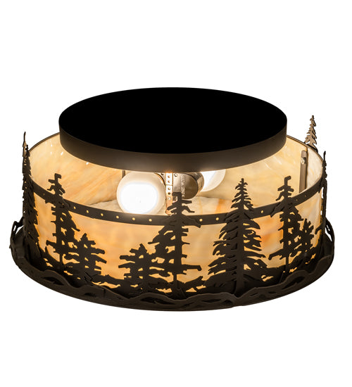 Meyda Tiffany Tall Pines 233881 Ceiling Light - Oil Rubbed Bronze