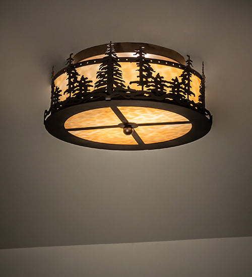 Meyda Tiffany Tall Pines 233881 Ceiling Light - Oil Rubbed Bronze