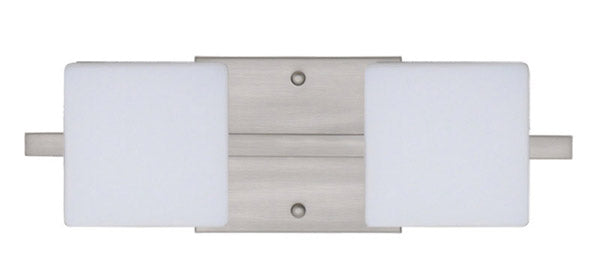 Besa Alex 2WS-773507-SN Bath Vanity Light 15 in. wide - Satin Nickel