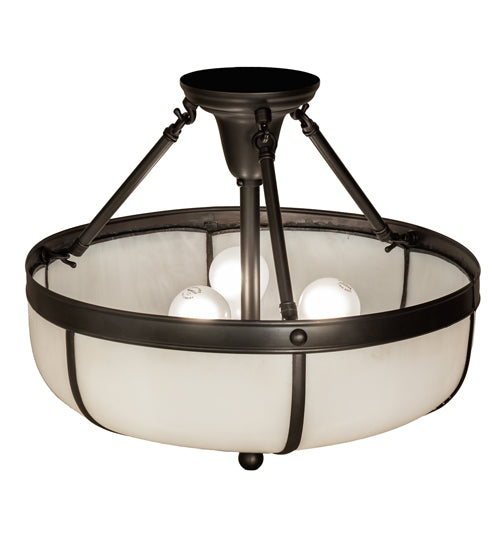 Meyda Tiffany Arts & Crafts 234504 Ceiling Light - Craftsman Brown