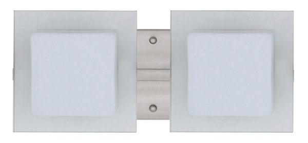 Besa Alex 2WS-773539-SN Bath Vanity Light 15 in. wide - Satin Nickel