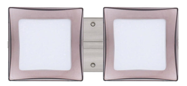 Besa Alex 2WS-773591-SN Bath Vanity Light 15 in. wide - Satin Nickel