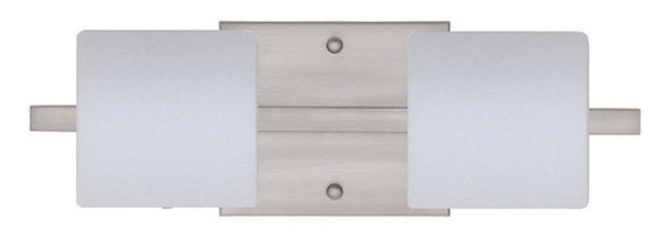 Besa Paolo 2WS-787307-SN Bath Vanity Light 15 in. wide - Satin Nickel