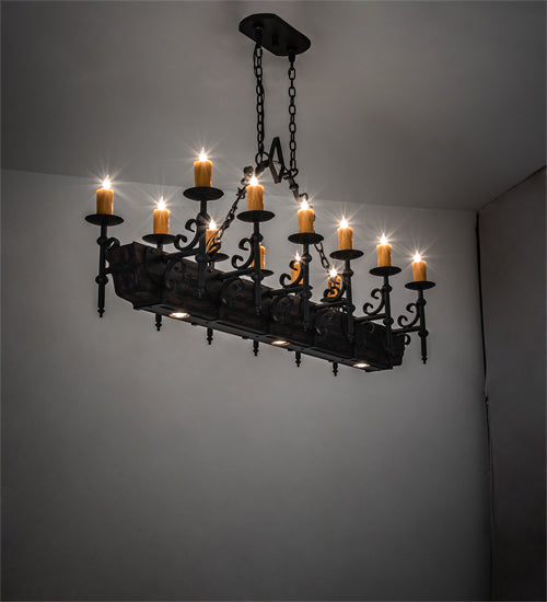 Meyda Tiffany Tudor 234824 Pendant Light - Wrought Iron
