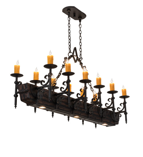 Meyda Tiffany Tudor 234824 Pendant Light - Wrought Iron