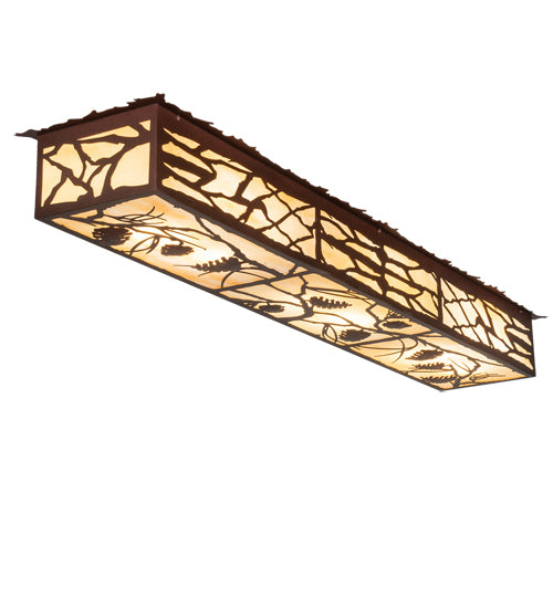 Meyda Tiffany Whispering Pines 234976 Ceiling Light - Rust,Cafe-Noir