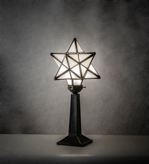 Meyda Tiffany Lighting 235265 Moravian Star One Light Accent Lamp Lamp Bronze / Dark