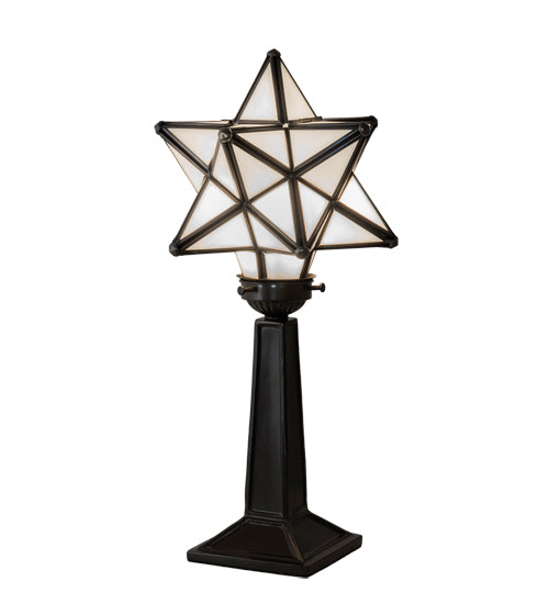 Meyda Tiffany Lighting 235265 Moravian Star One Light Accent Lamp Lamp Bronze / Dark