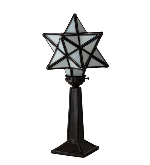 Meyda Tiffany Lighting 235265 Moravian Star One Light Accent Lamp Lamp Bronze / Dark