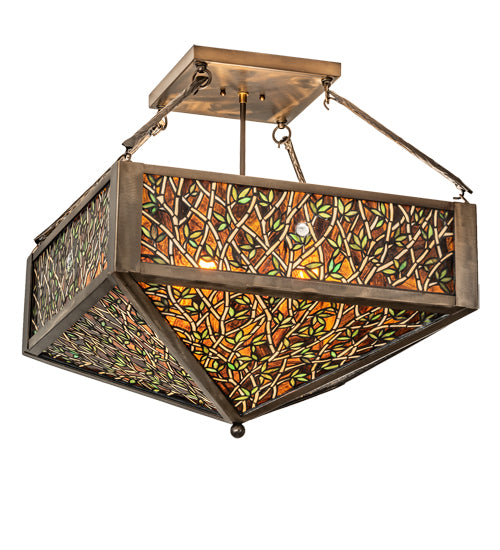 Meyda Tiffany Bamboo 235973 Ceiling Light - Antique Copper