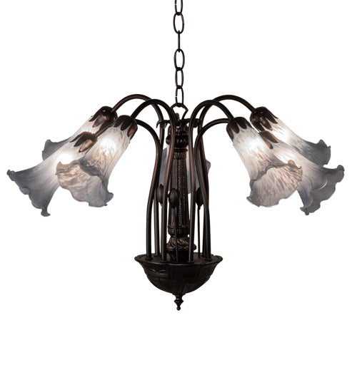 Meyda Tiffany Tiffany Pond Lily 236535 Chandelier Light - Mahogany Bronze