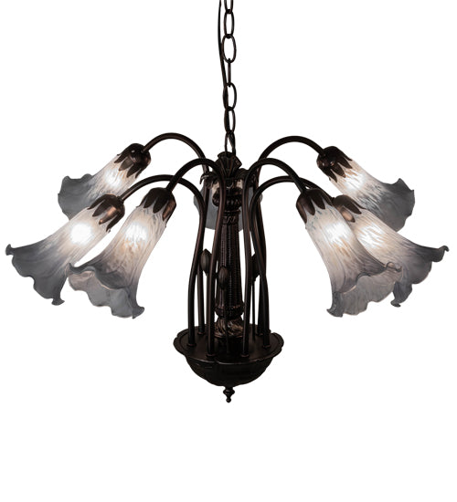 Meyda Tiffany Tiffany Pond Lily 236535 Chandelier Light - Mahogany Bronze