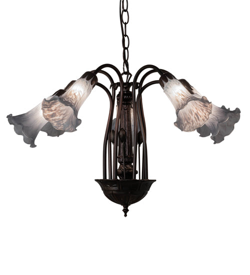 Meyda Tiffany Tiffany Pond Lily 236535 Chandelier Light - Mahogany Bronze