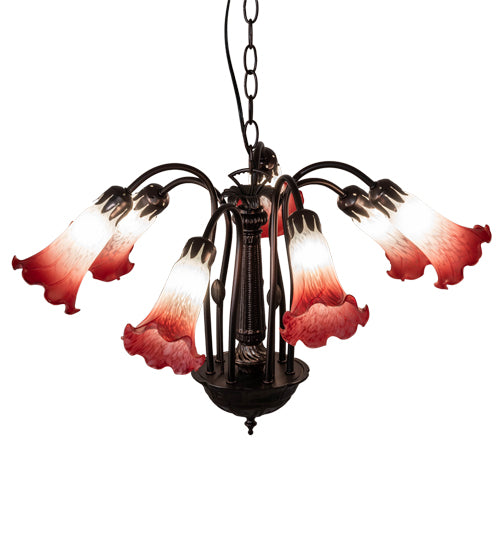 Meyda Tiffany Tiffany Pond Lily 236536 Chandelier Light - Mahogany Bronze