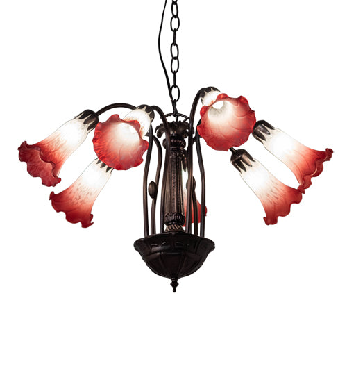 Meyda Tiffany Tiffany Pond Lily 236536 Chandelier Light - Mahogany Bronze