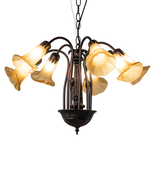 Meyda Tiffany Tiffany Pond Lily 236538 Chandelier Light - Mahogany Bronze