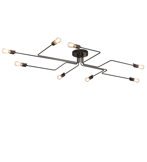 Meyda Tiffany Pipedream Alva 236581 Ceiling Light - Wrought Iron