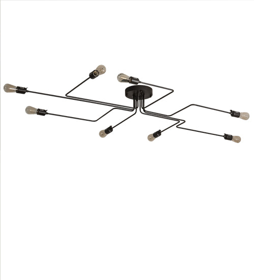 Meyda Tiffany Pipedream Alva 236581 Ceiling Light - Wrought Iron