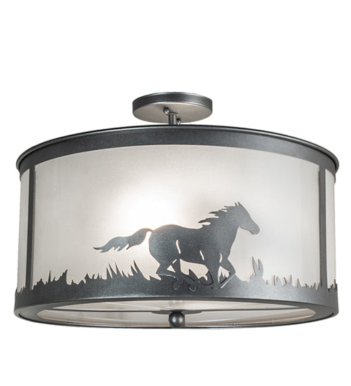 Meyda Tiffany Running Horses 236857 Ceiling Light