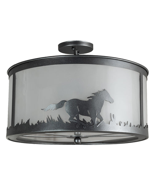 Meyda Tiffany Running Horses 236857 Ceiling Light