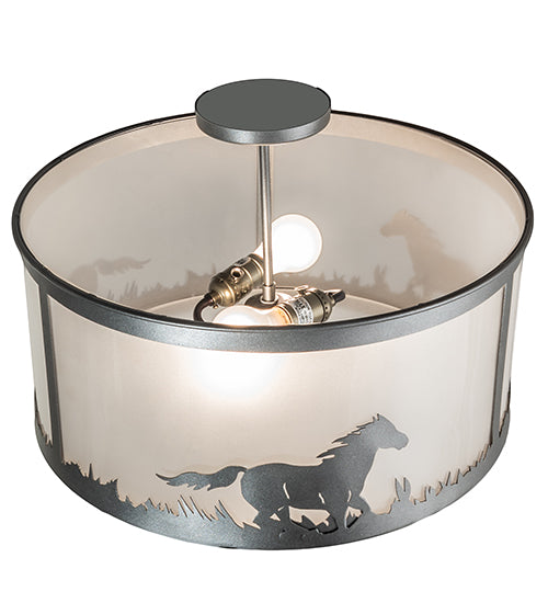 Meyda Tiffany Running Horses 236857 Ceiling Light
