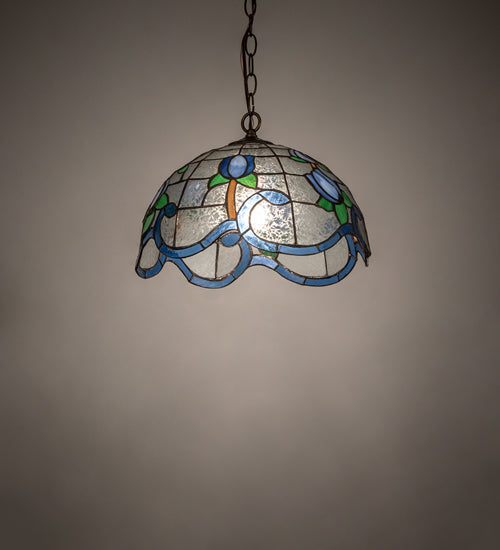 Meyda Tiffany Roseborder 237174 Pendant Light - Antique Brass