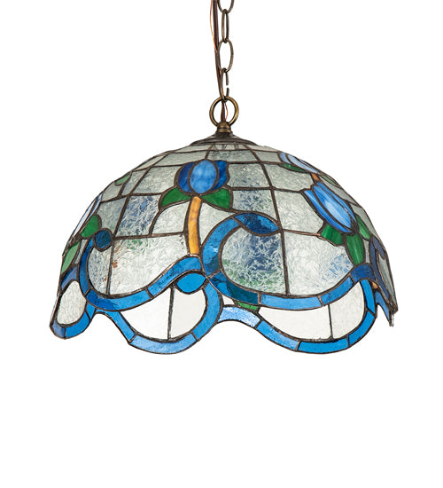 Meyda Tiffany Roseborder 237174 Pendant Light - Antique Brass