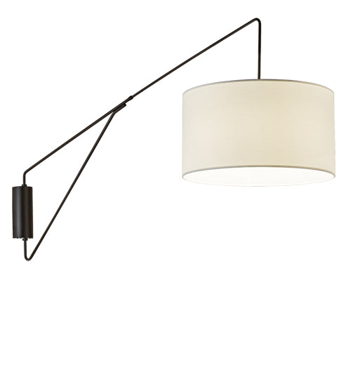 Meyda Tiffany Lighting 237531 Cilindro One Light Swing Arm Wall Sconce Lamp Bronze / Dark