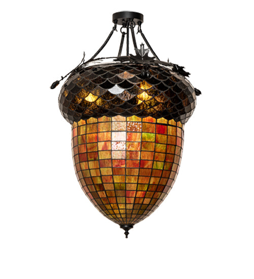 Meyda Tiffany Greenbriar Oak 237656 Ceiling Light