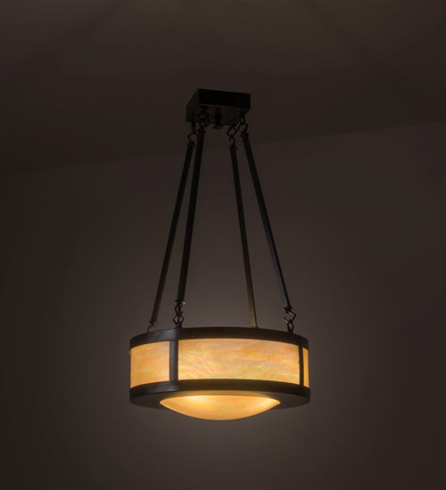 Meyda Tiffany Pomona 23787 Ceiling Light - Craftsman Brown