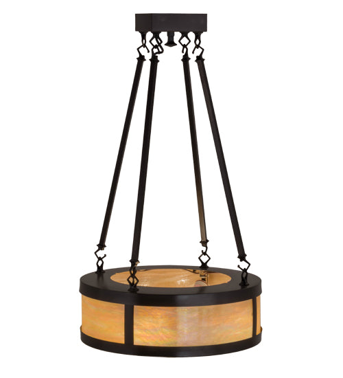 Meyda Tiffany Pomona 23787 Ceiling Light - Craftsman Brown