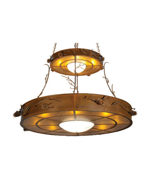 Meyda Tiffany Woodland Pine 23812 Chandelier Light - Rust