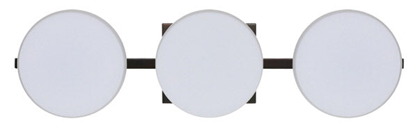 Besa Ciro 3WS-773807-BR Bath Vanity Light 23 in. wide - Bronze