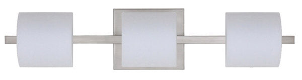 Besa Paolo 3WS-787307-SN Bath Vanity Light 23 in. wide - Satin Nickel