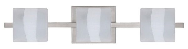Besa Paolo 3WS-787399-SN Bath Vanity Light 23 in. wide - Satin Nickel