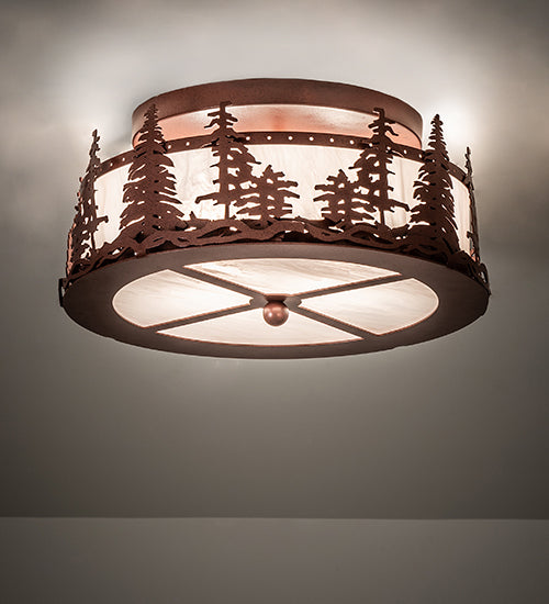 Meyda Tiffany Tall Pines 238688 Ceiling Light - Rust