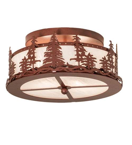 Meyda Tiffany Tall Pines 238688 Ceiling Light - Rust
