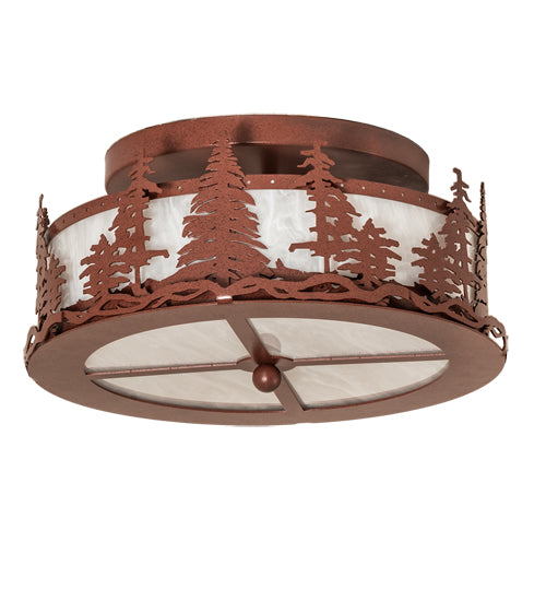 Meyda Tiffany Tall Pines 238688 Ceiling Light - Rust