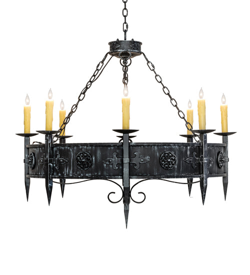 Meyda Tiffany Calandra 239061 Chandelier Light - Wrought Iron