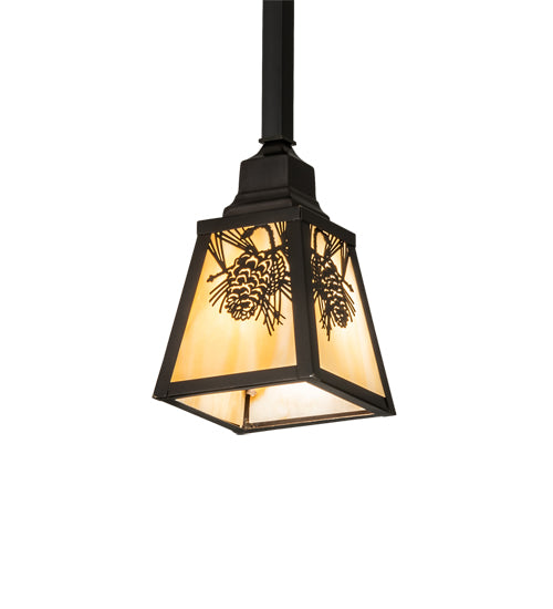 Meyda Tiffany Winter Pine 239256 Pendant Light - Craftsman Brown