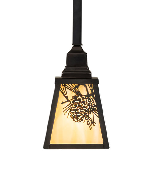 Meyda Tiffany Winter Pine 239256 Pendant Light - Craftsman Brown