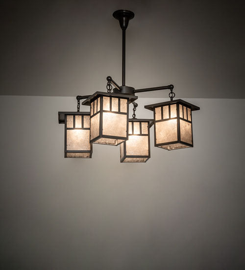 Meyda Tiffany Hyde Park 239358 Chandelier Light - Craftsman Brown