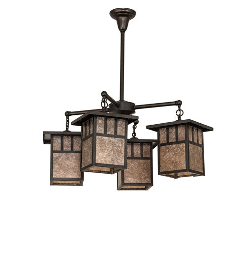 Meyda Tiffany Hyde Park 239358 Chandelier Light - Craftsman Brown