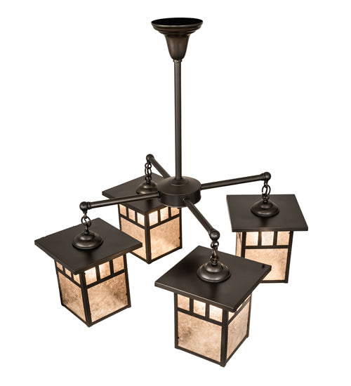 Meyda Tiffany Hyde Park 239358 Chandelier Light - Craftsman Brown