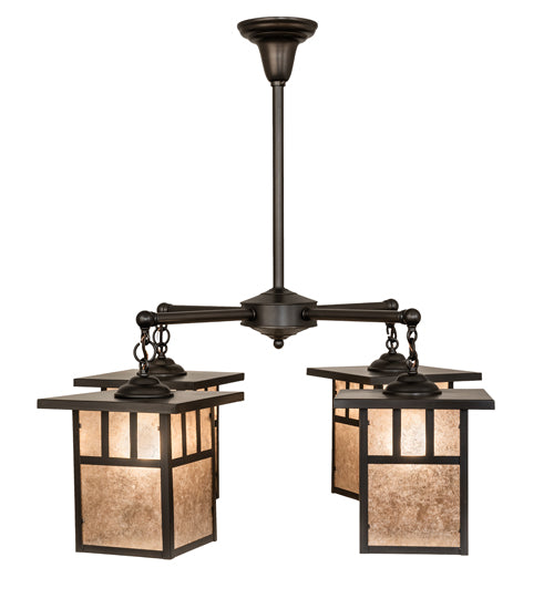 Meyda Tiffany Hyde Park 239358 Chandelier Light - Craftsman Brown