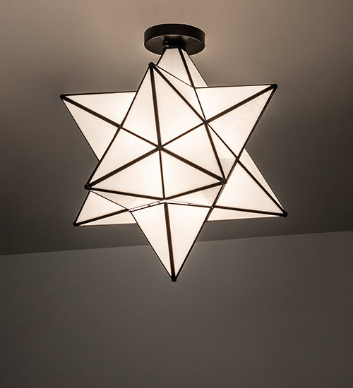 Meyda Tiffany Moravian Star 239498 Ceiling Light - Mahogany Bronze